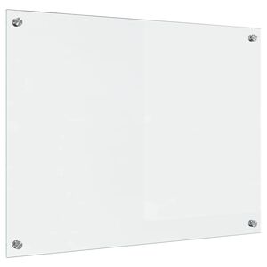 vidaXL Kuchynsk&yacute; backsplash Priehľadn&aacute; 80 x 60 cm tvrden&eacute; sklo