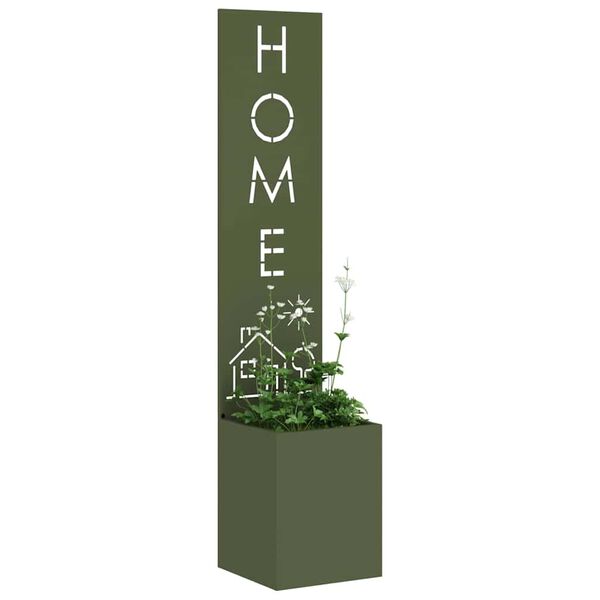 vidaXL Záhradná clona na súkromie Rezací Olivovo zelená 32 x 140 cm