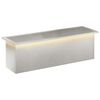 vidaXL Z&aacute;hradn&yacute; kvetin&aacute;č s LED Strieborn&aacute; 30 x 100 x 30 cm