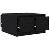 vidaXL konferenčný stolík so zásuvkami dub čierny 70,5x70x40 cm