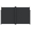 vidaXL Zaťahovacia bočn&aacute; mark&iacute;za, čierna 200x600 cm