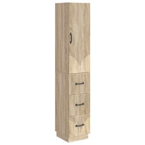 vidaXL Sada skr&iacute;ň 2 pcs Dub sonoma 33 x 34,5 x 87 cm Kompozitn&eacute; drevo