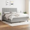 vidaXL Boxspring posteľ s matracom svetlosiv&aacute; 100x200 cm l&aacute;tka