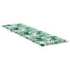 vidaXL Podložka na ležadlo vzor s listami oxfordská látka