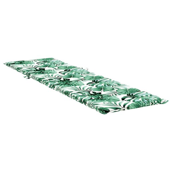 vidaXL Podložka na ležadlo vzor s listami oxfordská látka