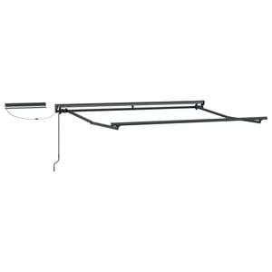 vidaXL Solar Electric Awning Frame 2.5 x 2 m Antracitov&aacute;