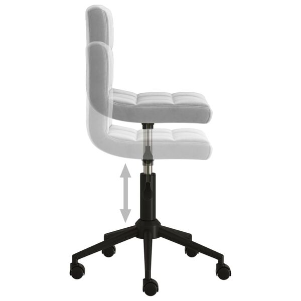 vidaXL Otočn&eacute; jed&aacute;lensk&eacute; stoličky 6 ks bledosiv&eacute; zamatov&eacute;