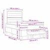 vidaXL Posteľ s pružinov&yacute;m r&aacute;mom s matracmi Čierna 120 x 200 cm l&aacute;tka