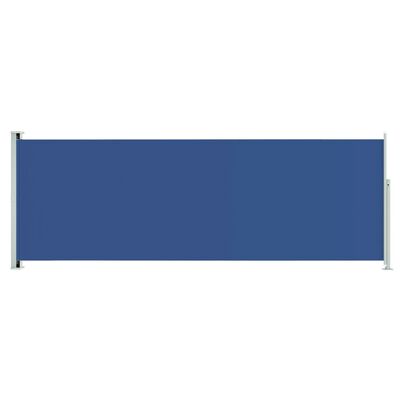 vidaXL Zaťahovacia bočná markíza na terasu 220x600 cm modrá
