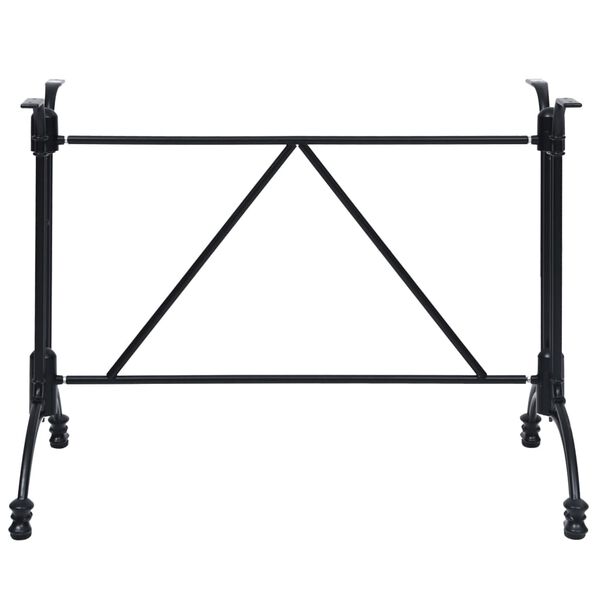 vidaXL Noha pre bistro st&ocirc;l čierna 93x60x72 cm liaty hlin&iacute;k