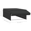 vidaXL 2-dielna z&aacute;hradn&aacute; sedacia s&uacute;prava s podložkami, polyratan, čierna