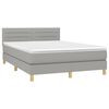 vidaXL Boxspring posteľ s matracom bledosiv&yacute; 140x190 cm l&aacute;tka