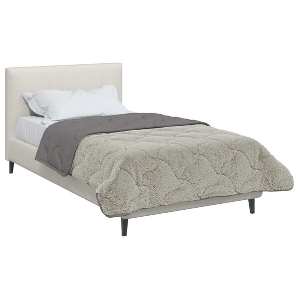 vidaXL Letn&aacute; prikr&yacute;vka &Scaron;nurovan&yacute; Svetlosiv&aacute; 140 x 220 cm