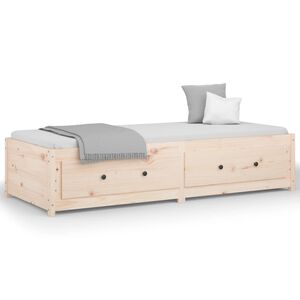vidaXL Denn&aacute; posteľ 75x190 cm mal&eacute; jednol&ocirc;žko mas&iacute;vna borovica