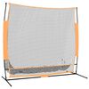 vidaXL Golfov&aacute; tr&eacute;ningov&aacute; sieť čierno-oranžov&aacute; 215x107x216cm polyester