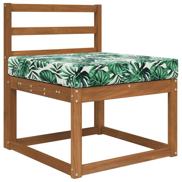 vidaXL Vank&uacute;&scaron; na vonkaj&scaron;iu pohovku Vzor listov 60 x 60 x 8 cm