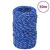 vidaXL Lodn&eacute; lano modr&eacute; 2 mm 50 m polypropyl&eacute;n