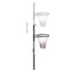 vidaXL Basketbalov&yacute; stojan priehľadn&yacute; 216-250 cm polykarbon&aacute;t