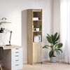 vidaXL Highboard Dub Sonoma 37,5x35x180 cm Kon&scaron;trukt&eacute;rske drevo
