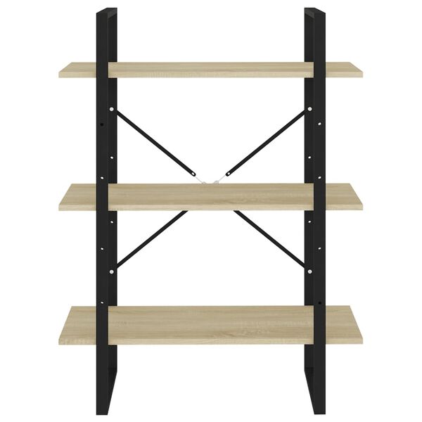 vidaXL Knižnica dub sonoma 80x30x105 cm drevotrieska