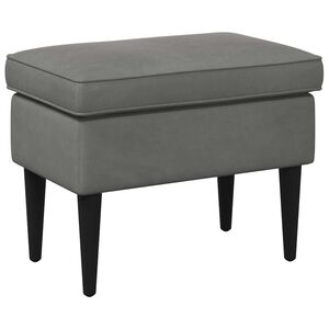 vidaXL Taburetka Tmavosiv&aacute; 55 x 35 x 41 cm Zamat