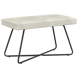 vidaXL lavička Kr&eacute;mov&aacute; 80 x 40 x 45 cm Zamat