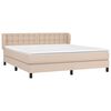 vidaXL Boxspring posteľ s matracom kapučínová 180x200 cm umelá koža