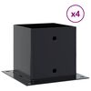 vidaXL podstavce stĺpikov &scaron;tvorcov&eacute; 4 ks Antracit 141x141 mm