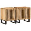 vidaXL Nočn&eacute; stol&iacute;ky 2 ks 40x34x46 cm surov&eacute; mas&iacute;vne mango