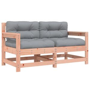 vidaXL Z&aacute;hradn&eacute; stoličky s vank&uacute;&scaron;mi 2 ks čierne mas&iacute;vny douglas