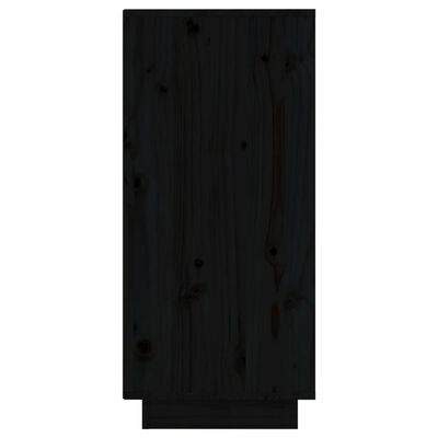vidaXL Komody 2 ks, čierne 31,5x34x75 cm, borovicový masív