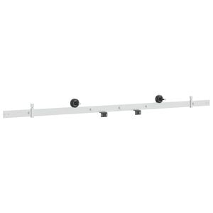vidaXL Sada kovania na posuvn&eacute; dvere 152,4 cm Oceľ Biela
