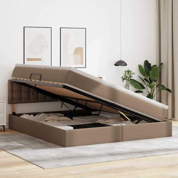 vidaXL Postel s &uacute;ložn&yacute;m prostorem a matrac&iacute; Kapsul&iacute;n 180 x 200 cm