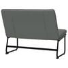 vidaXL Lavička tmavosivá 100x75x76 cm látka