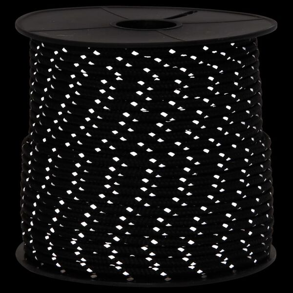 vidaXL Stanové lano s reflexnými pásikmi a napinákmi 50 m 4 mm