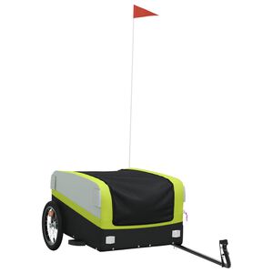 vidaXL Voz&iacute;k za bicykel, čierno zelen&yacute; 45 kg, železo