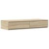 vidaXL Z&aacute;suvky pod posteľ so z&aacute;suvkou Sonoma dub 80 x 36,5 x 16,5 cm