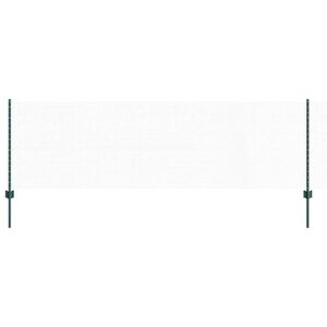 vidaXL Hexagon&aacute;lny plot s stĺpom 50 x 0,8 m PVC potiahnut&aacute; oceľ Zelen&aacute;