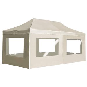 vidaXL Profesion&aacute;lny skladac&iacute; stan+steny, hlin&iacute;k 6x3 m, kr&eacute;mov&yacute;