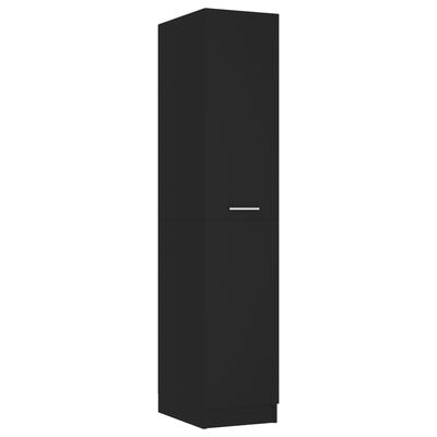 vidaXL Úložná skrinka, čierna 30x42,5x150 cm, kompoztiné drevo