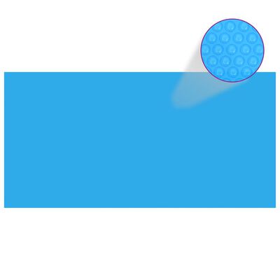 vidaXL Bazénová plachta, modrá 400x200 cm, PE