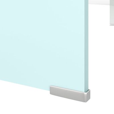 vidaXL TV stojan/stojan pod monitor, sklo, zelený 110x30x13 cm