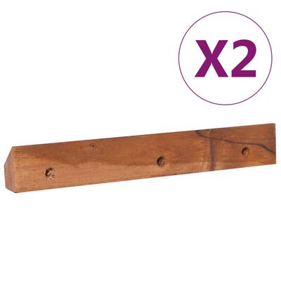 vidaXL Nástenná TV skrinka 90x30x30 cm masívne teakové drevo