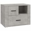 vidaXL Nočn&yacute; stol&iacute;k bet&oacute;nov&yacute; siv&yacute; 60x36x45 cm spracovan&eacute; drevo