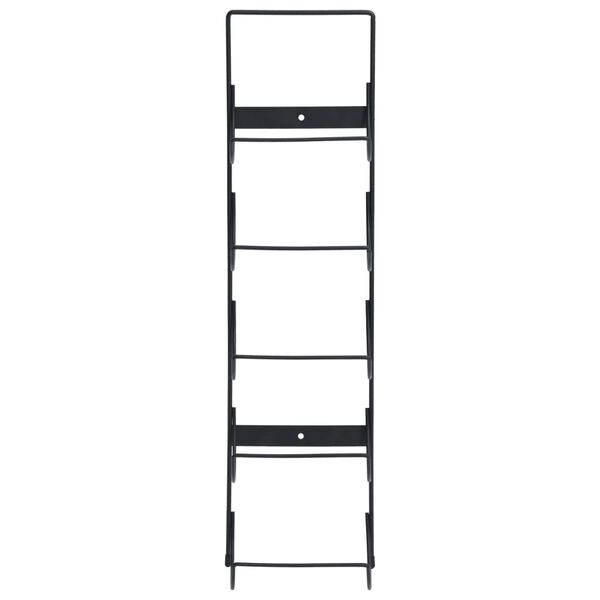 vidaXL Nástenný stojan na víno na 5 fliaš čierny železný