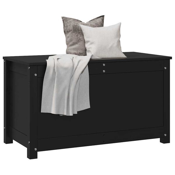 vidaXL &Uacute;ložn&yacute; box čierny 80x40x45,5 cm mas&iacute;vna borovica