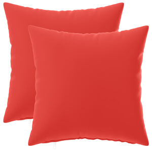 vidaXL Poťah na podložku 2 pcs HEERLEN Červen&aacute; 30 x 30 cm Polyester