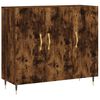 vidaXL Komoda dymov&yacute; dub 90x34x80 cm kompozitn&eacute; drevo