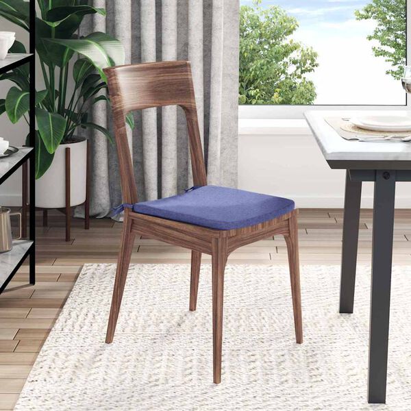 vidaXL Vankúše na sedenie 4 pcs Modrá džínovina 40 x 40 x 3 cm látka