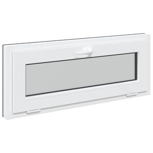 vidaXL Podkrovn&eacute; okno RISOR 100 x 40 cm PVC a sklo Antracitov&aacute;